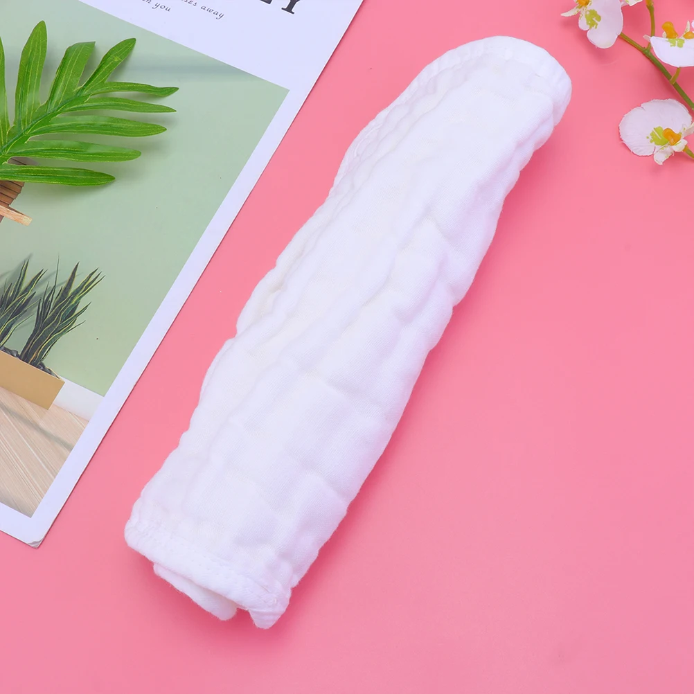 

2pcs Burp Pad Cotton Gauze White Shoulder Baby Burp Pad Cushion Absorbent Drool Milk Keeps Clothes Clean Portable