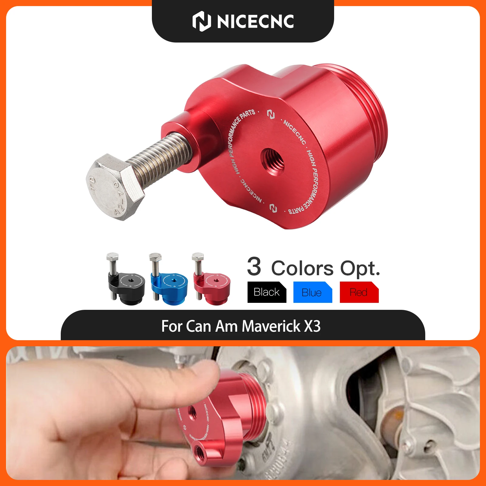 NICECNC For Can Am Maverick X3 4x4 XMR Turbo DPS Clutch Release Secondary Clutch Spreader Belt Tool Aluminum UTV Accessories