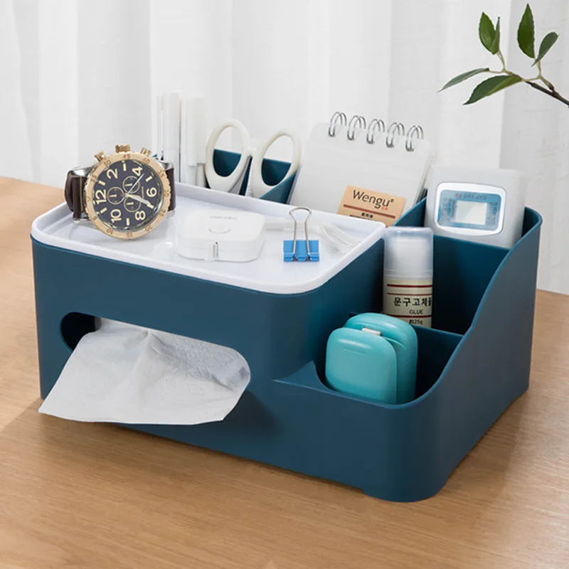 Simple Paper Extraction Box Tissue Box Remote Control Household Living Room Coffee Table Desktop Storage Box Nordic Sty