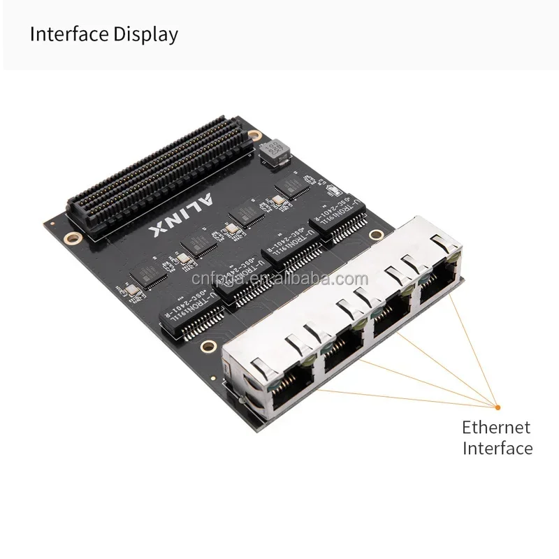 ALINX FL9031 4-way 1000m Gigabit Ethernet LPC FMC Daughter Board FMC Module