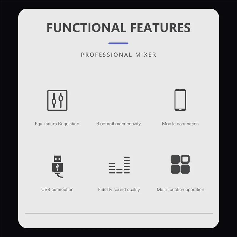 Аудиомикшер RISE-KP4 с эффектами для профессиональных начинающих, стереовход, прямая трансляция, 4-канальный микшер, стереомикшер, вилка стандарта США Du