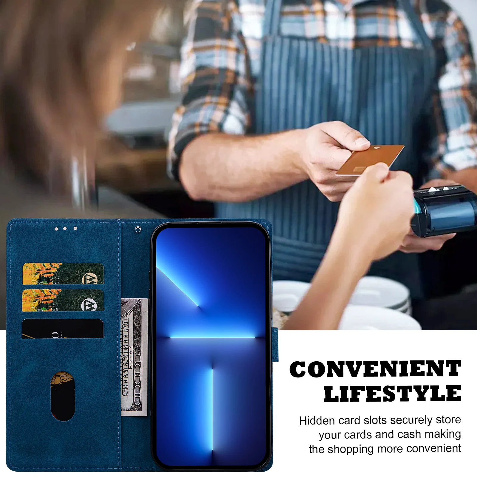 المغناطيسي أغطية جلدية المحفظة الحال بالنسبة آيفون 16e 16 15 14 13 12 11 X Xr Xs 8 7 6 Se2 Se3 2022/20 Mini Pro Max Plus