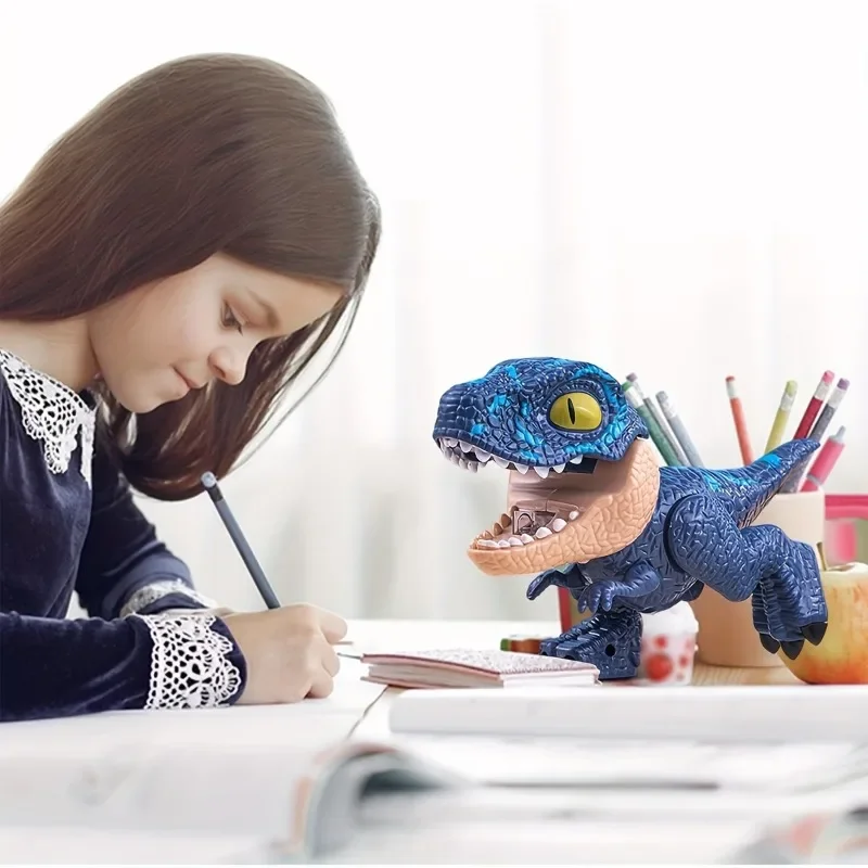 5-In-1 ไดโนเสาร์ชุดเครื่องเขียนรวมทั้งดินสอไม้บรรทัดดินสอ Sharpener Stapler ยางลบสนุกการเรียนรู้อุปกรณ์ของขวัญเด็ก