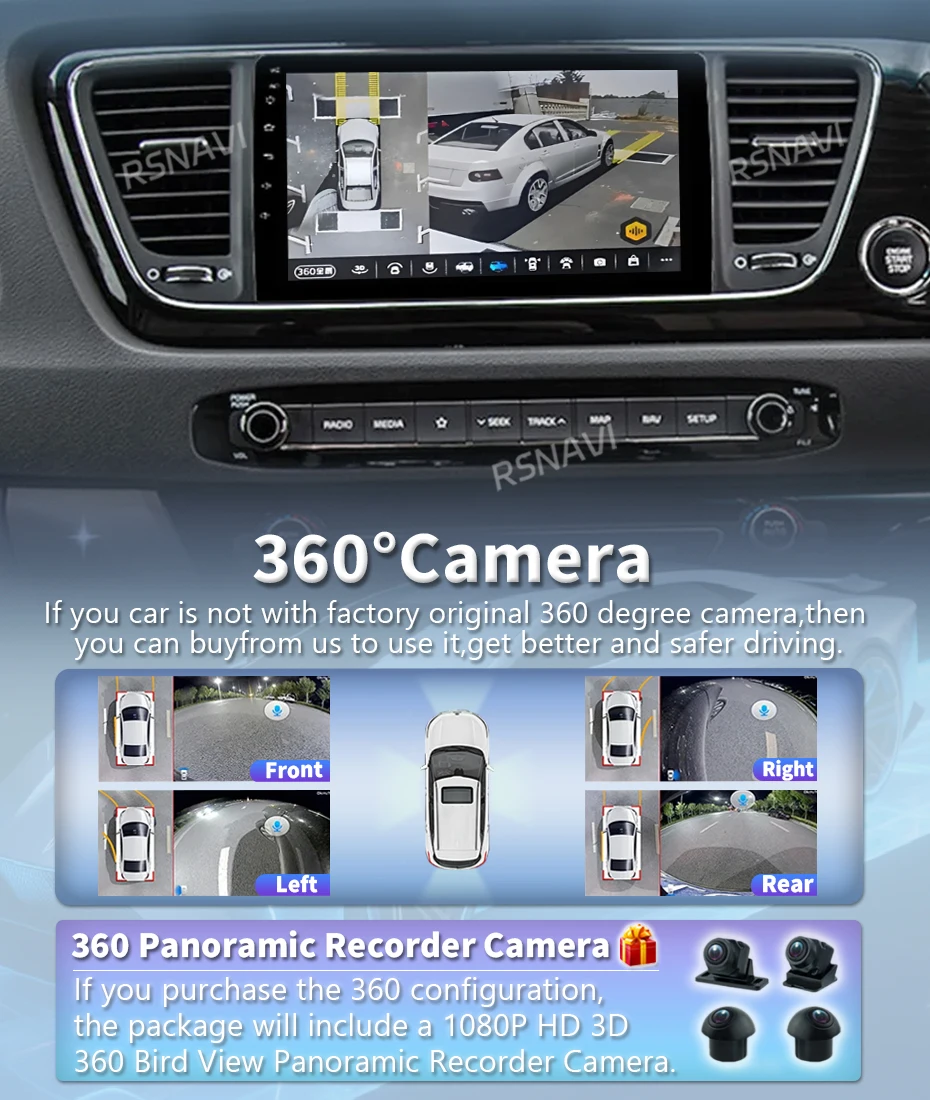 Android 16 Multimedia-Player für Kia Carnival YP Sedona 2014-2020 Navigations-Autoradio 2k Bildschirm GPS Carplay Stereo-Headunit – Detail 13
