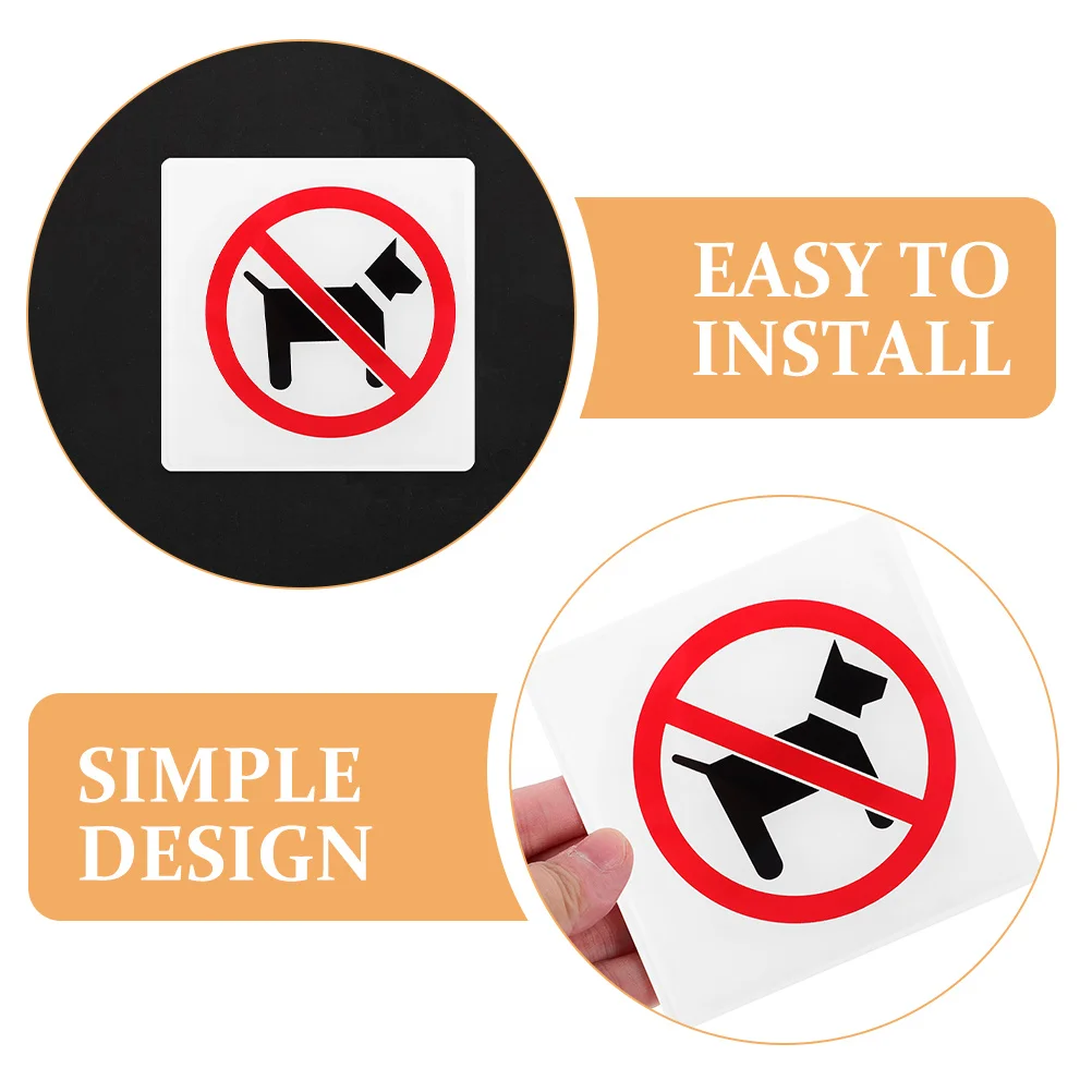 لا توجد إشعار باب أكريليك مرخص للحيوانات الأليفة لمتجر الأعمال سوبر ماركت مطعم لا يوجد كلاب داخل علامة تحذير علامة سلامة المدخل