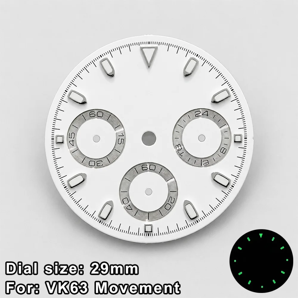 VK63 Case VK63 39mm Cases VK63 Dial VK63 Hands VK63 Movement VK63 Watch Accessories 29MM Dials Vk63 Watches Parts Replacement image 3