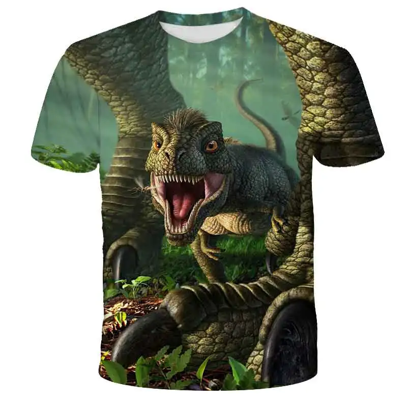 

New Jurassic Park 3D Print T-shirt Jurassic World Dinosaur Men Women Fashion T Shirt Kids Children Tshirt Tops Boy Girl Clothin