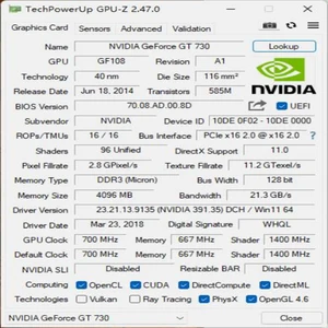 SJS-PLACA-Grafikvideo für NVIDIA Game PC, GT730 Display, VGA, HDMI, DVI, 4GB, DDR3, 128bit, GT730, 4GD3 8 Hauptverkaufskabinettsbüro mit 3 Fans - №6