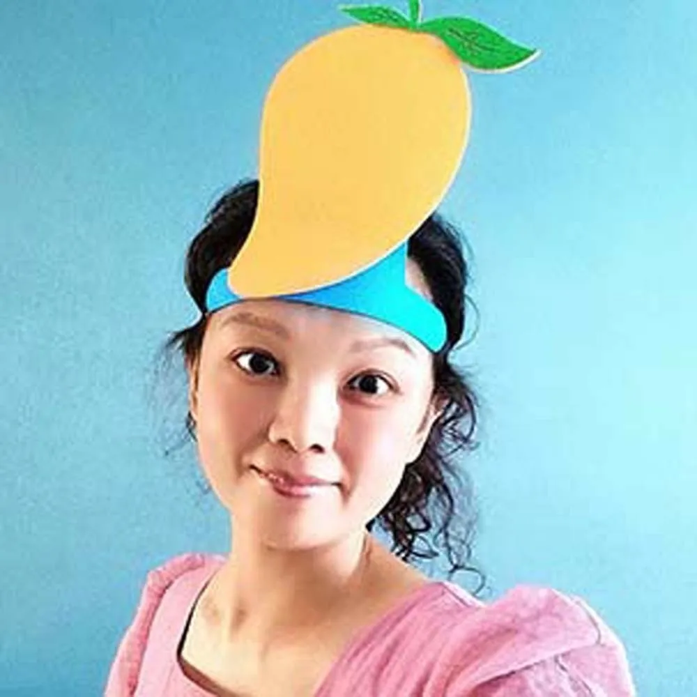 

Cloth Cartoon Fruit Headband Elastic Watermelon Creative Headdress for Funny Colorful Kindergarten Performance Headwear