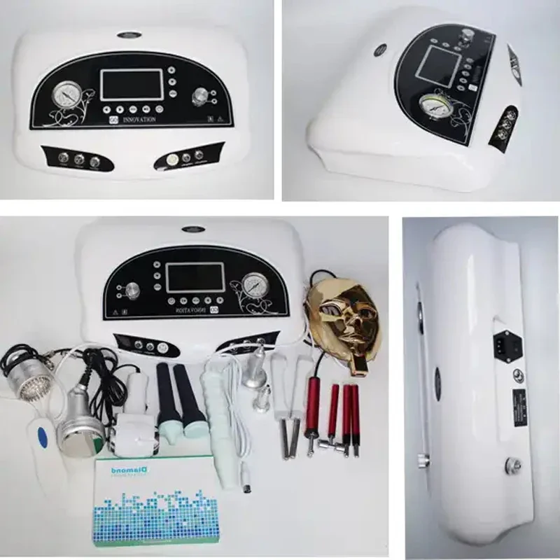 11in1 Ultrasonic cavitation Skin Scrubber Vacuum Massage Photon Rejuvenation Diamond Microdermabrasion Massager Salon Machine