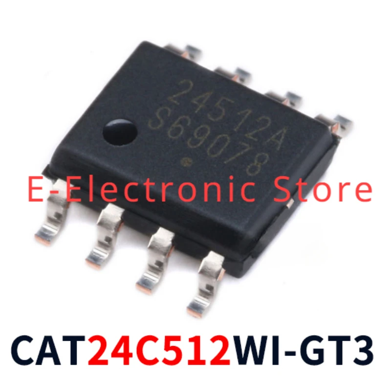 10PCS/LOT CAT24C512WI-GT3 CAT24C512WI 512 Kb I2C CMOS Seria EEPROM