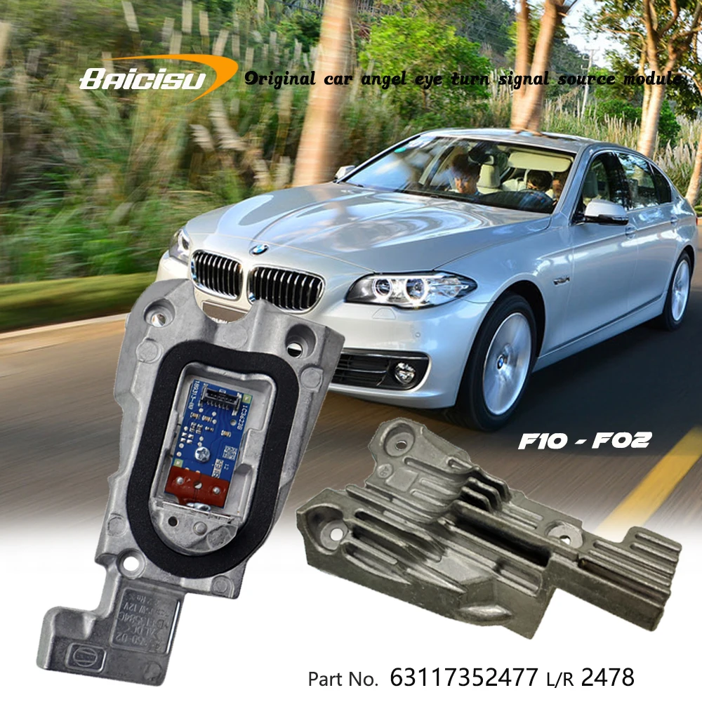 

Для BMW F07 F10 F18 F02 528I 535I 550I LCI DRL поворот к источнику света 63117352477-2478 Светодиодный компьютерный модуль