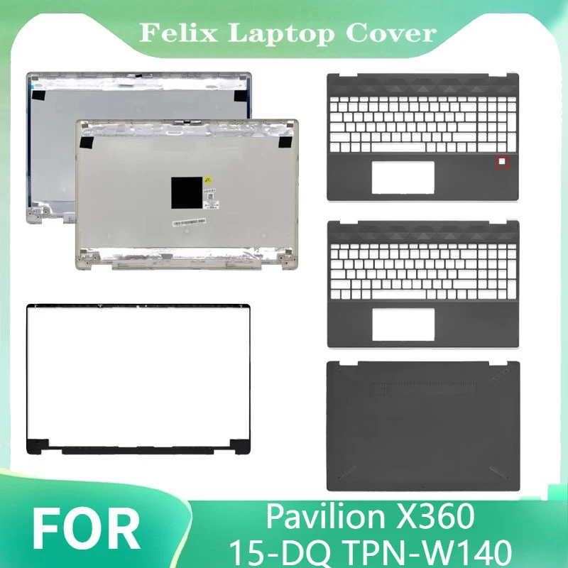 

For Pavilion X360 15-DQ TPN-W140 New Laptop LCD Back Cover Front Bezel Palmrest Bottom Case Top Housing L53034-001 L53036-001