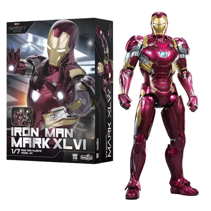 Original FondJoy Iron Man MK42 MK43 MK46MK5 MK6 MK7 DIY juguete figura de acción Tony Stark Legend colección Anime modelo niños regalo