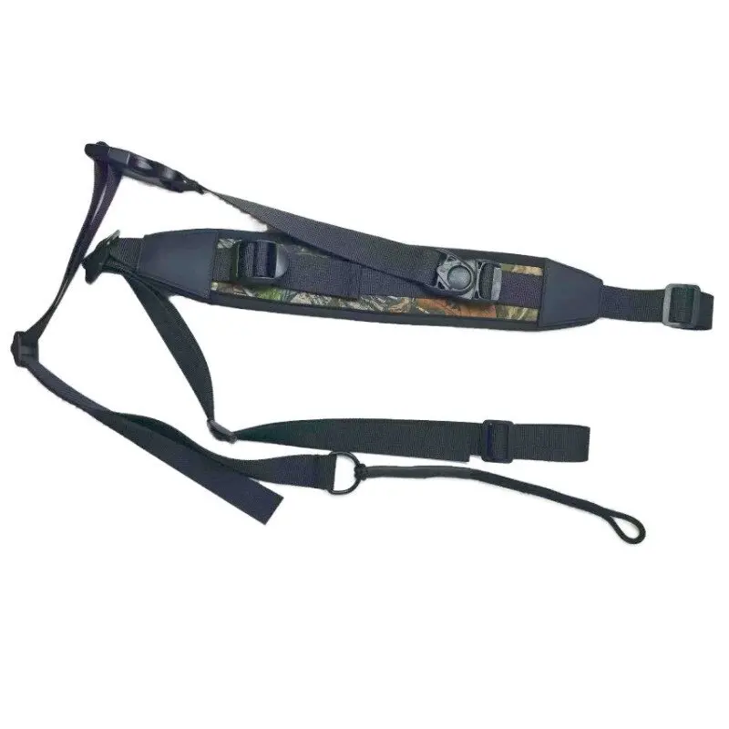 Equipamento de mergulho estilingue caça rifle estilingue tático ajustável camuflagem sling cinta resistente