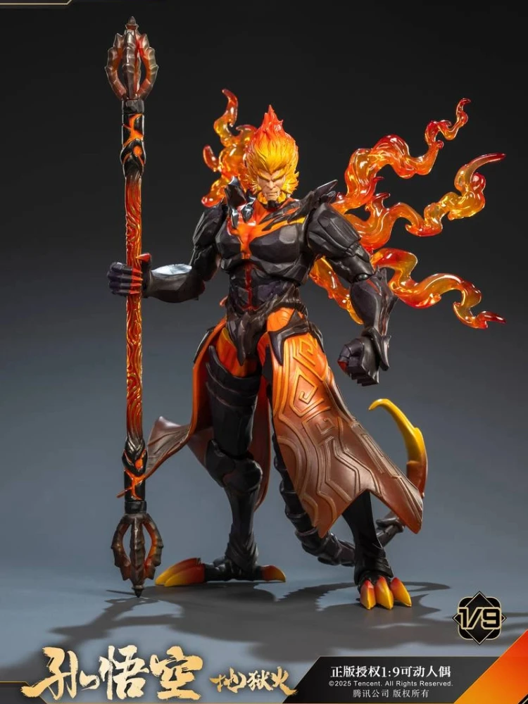

FondJoy Аутентичный Hellfire Monkey King Han Xin White Dragon Sings Коллекционная фигурка 1/9 Игрушечная модель для показа и игр
