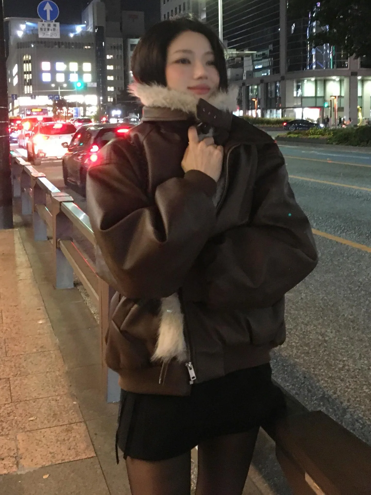 

Женское зимнее пальто из искусственной кожи в американском стиле ретро, новое роскошное теплое хлопковое пальто с воротником, верхняя одежда