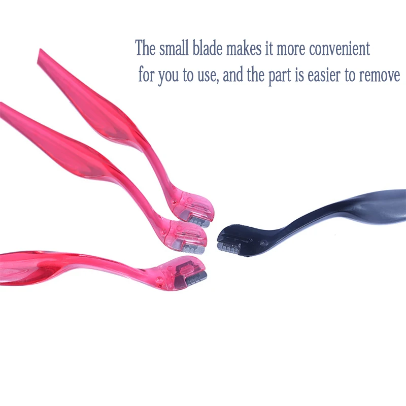 1/3개 미니 눈썹 정리 블레이드 눈썹 면도기 여성용 얼굴 면도기 눈썹 트리머 얼굴 털 제거 뷰티 메이크업 도구