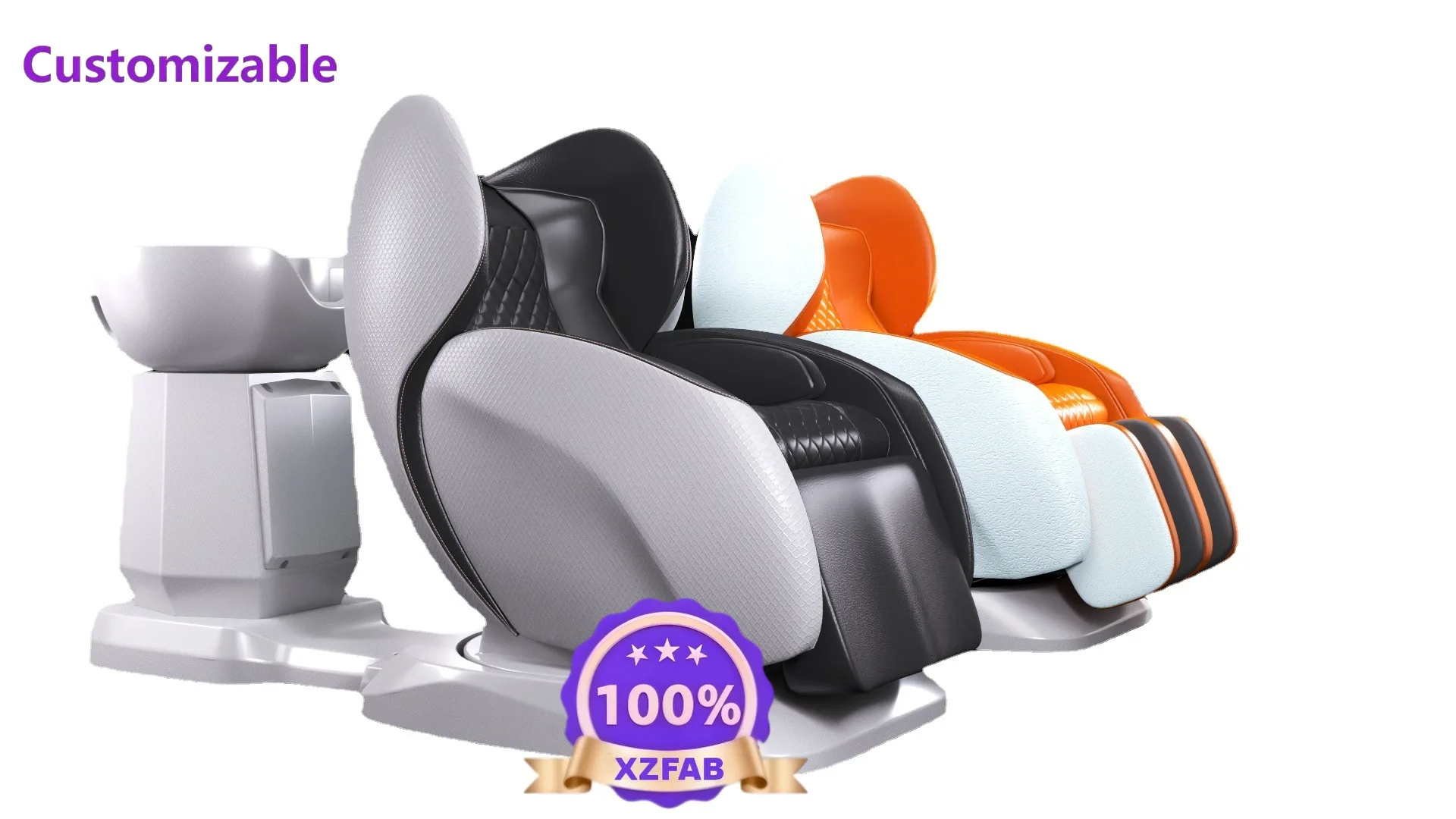 Factory Direct 2026 Barber shop space-saving integrated multifunctional maintenance shampoo massage hair care chair scalp