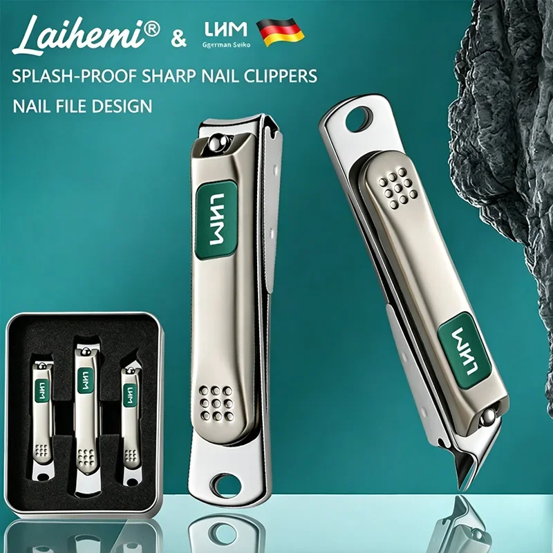 3pcs ultra-sharp nail clippers, rotating handle design, precise trimming of embedded toenails and hard nails for the elderly