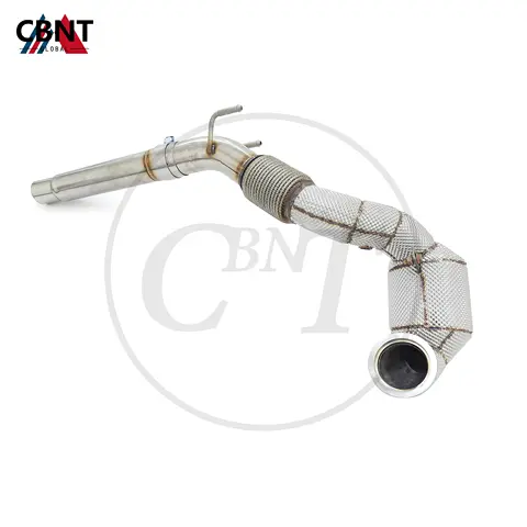 CBNT Catless/Catted Downpipe Exhaust System for VW Golf MK7 MK7.5 GTI 2.0T SS304 Quality Exhaust-header with Catalytic Converter