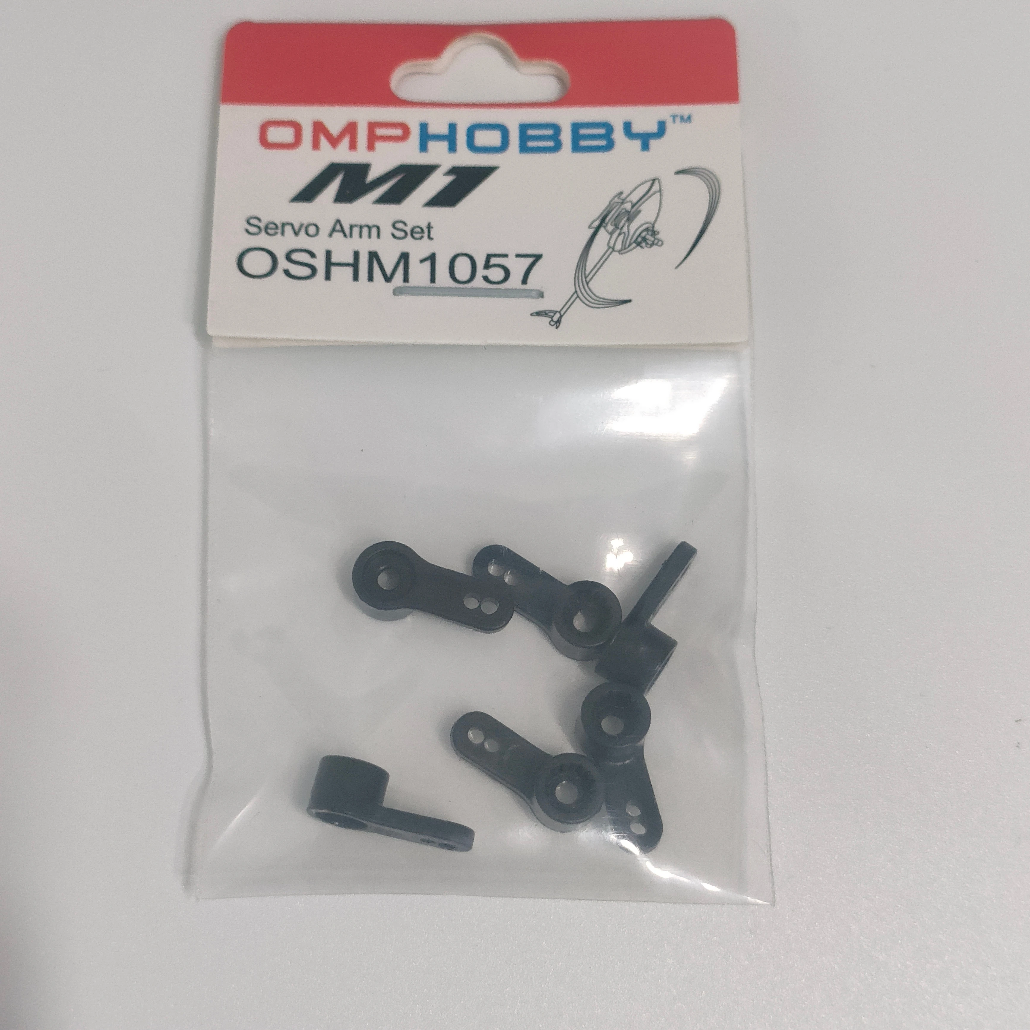 6PCS Servo Arm Set OSHM 1057 for OMPHOBBY M1 EVO RC Dual Brushless Direct Drive 3D Fancy Helicopter Accessory