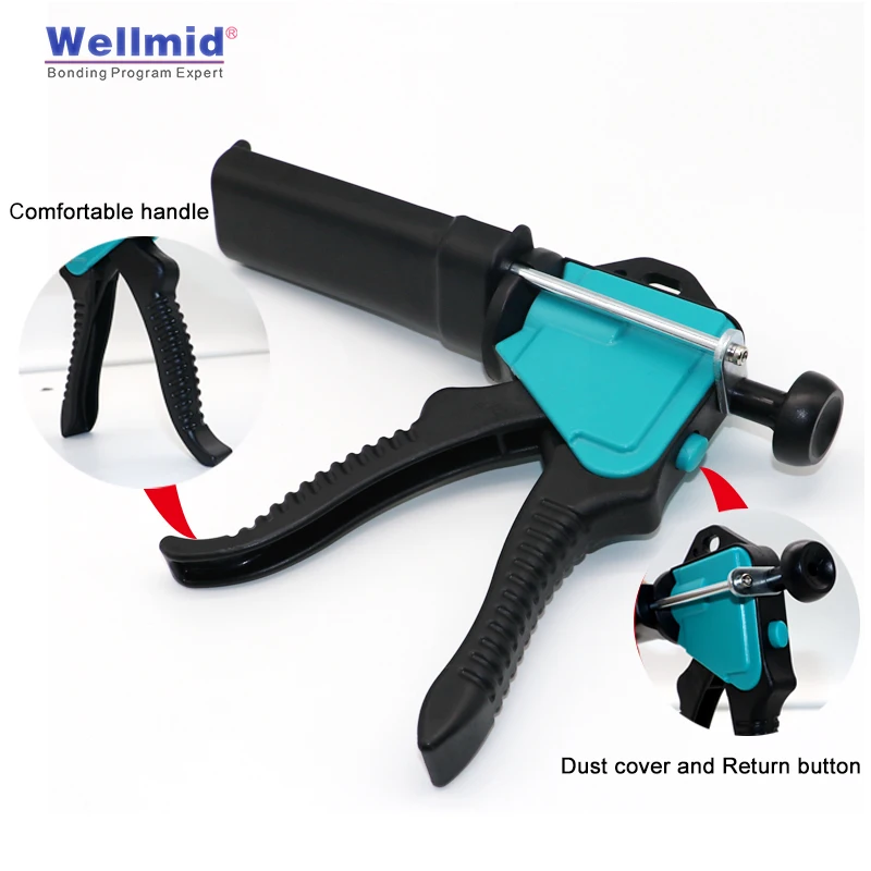 ARALDITE 50ML 1:1 cartridge 2K Manual POWER Gun Super long life Gun Mixing Dispensing Dispenser 3m push rod 2011 AB Glue Gun