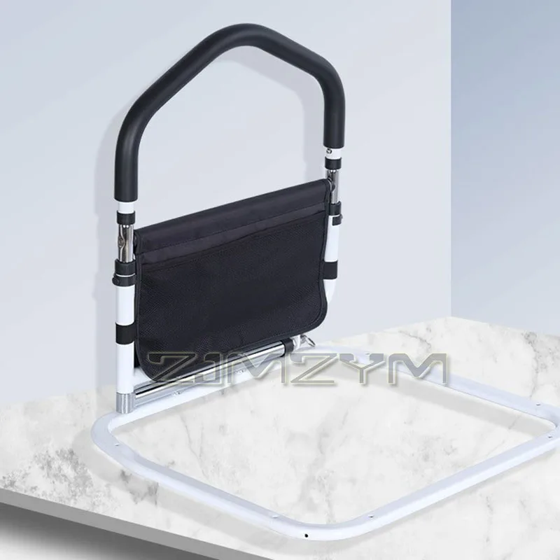 One-Click Opening Closing Bedside Armrest Safety Height-Adjustable Elderly Bedside Guardrail Beds Side Protection Device