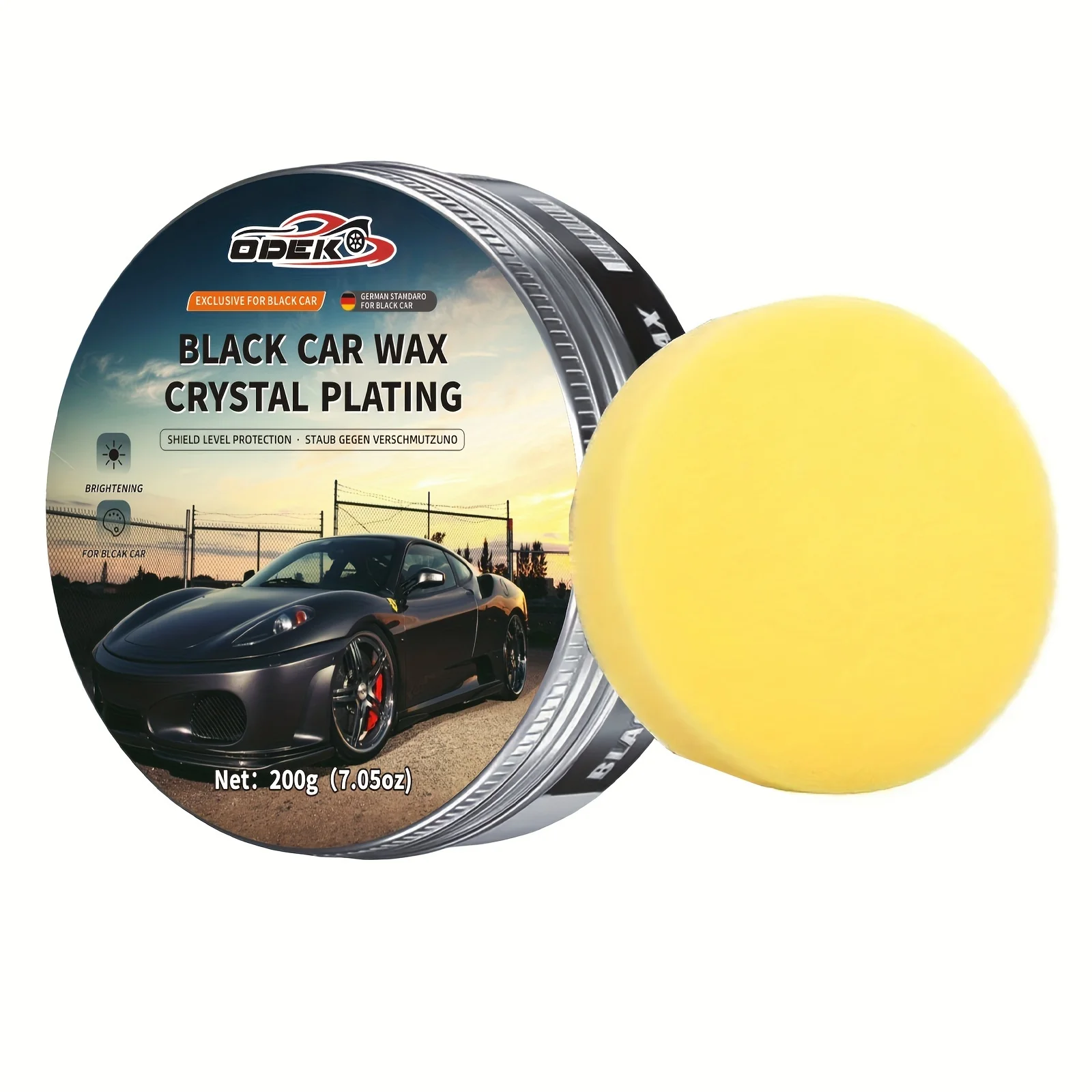 Black car polishing coating wax, waxing, coating polishing and maintenance, universal scratch repair and refurbishment paint