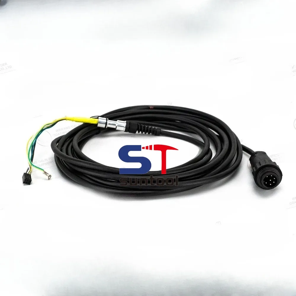 1001577 Complete 6/12m Gun Cable Compatible with Opti GM02 Electrostatic Powder Spray Gun, Powder Coating Spare Parts