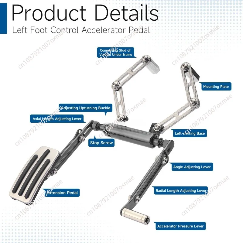 Factory Direct Disabled Left Foot Control Brake Accelerator Pedal for Handicap Drivers