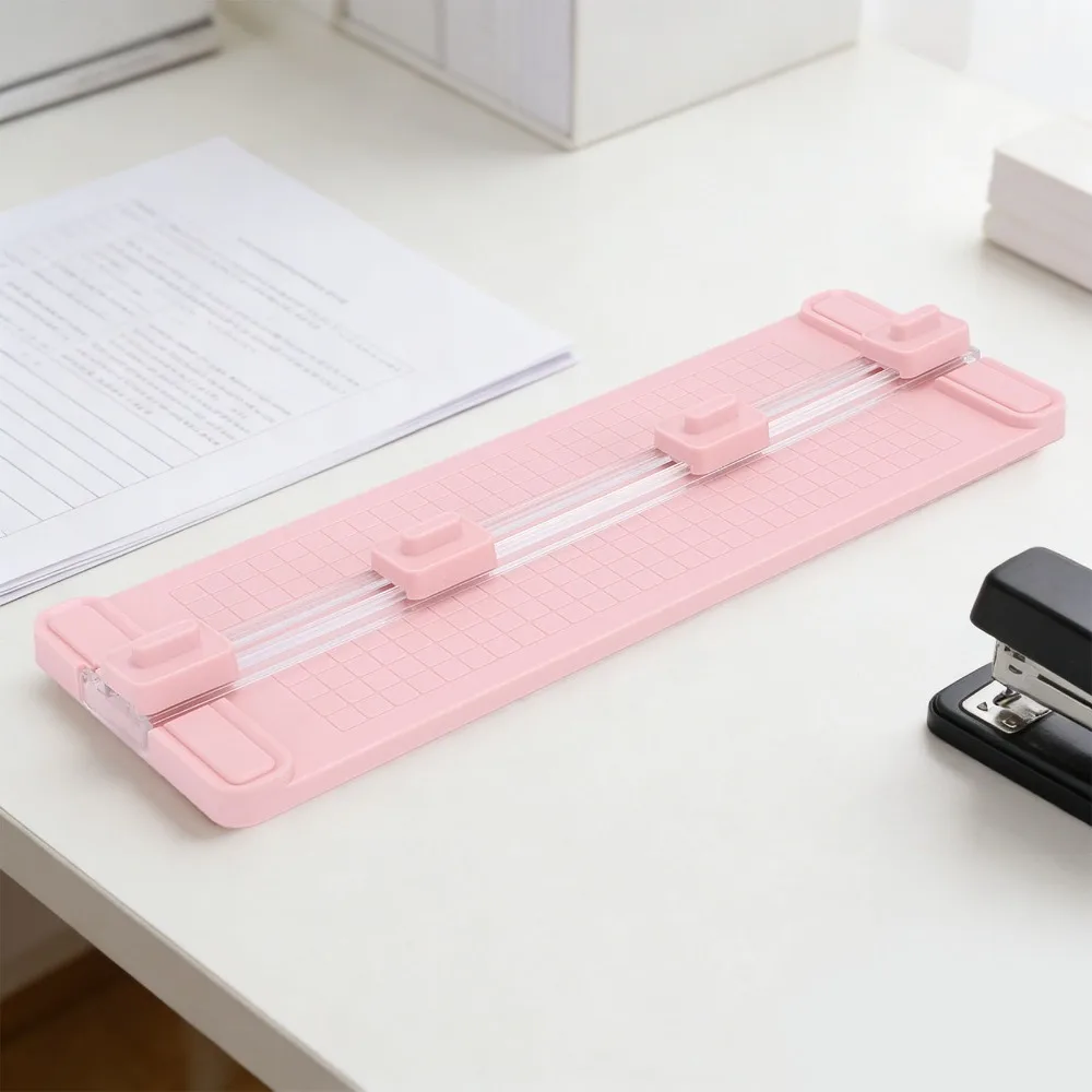 Stylish ABS Paper Cutter Multi Function Wave Straight Dotted Lines Scrapbooking Tool 4 in 1 Practical Cutting Tool Scrapbooking
