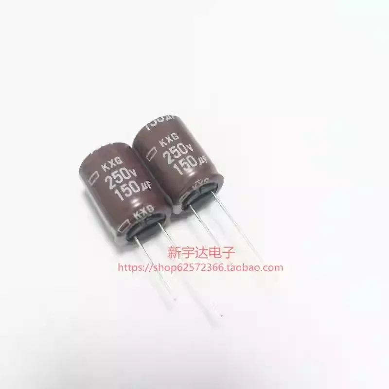 

10-100 шт., 250 В, 150 мкФ, 18X25, Black Diamond KXG, высокочастотный электролитический конденсатор с длительным сроком службы, 150 мкФ, 250 В
