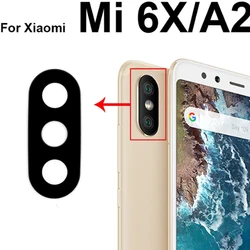 Rear Camera Glass Lens with Adhesive Sticker For Xiaomi Mi A1 5X A3 CC9E A2 Lite 6X For Redmi 6 Pro Back Camera Glass Lens Parts