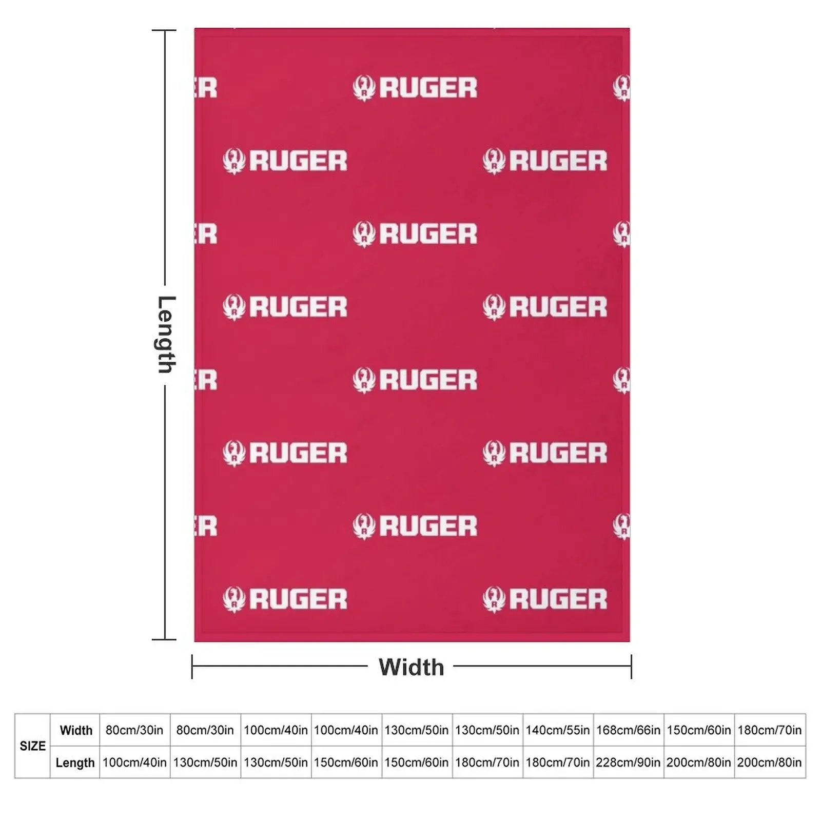 Ruger & Company Throw Blanket Flannel Personalized Gift christmas decoration Blankets