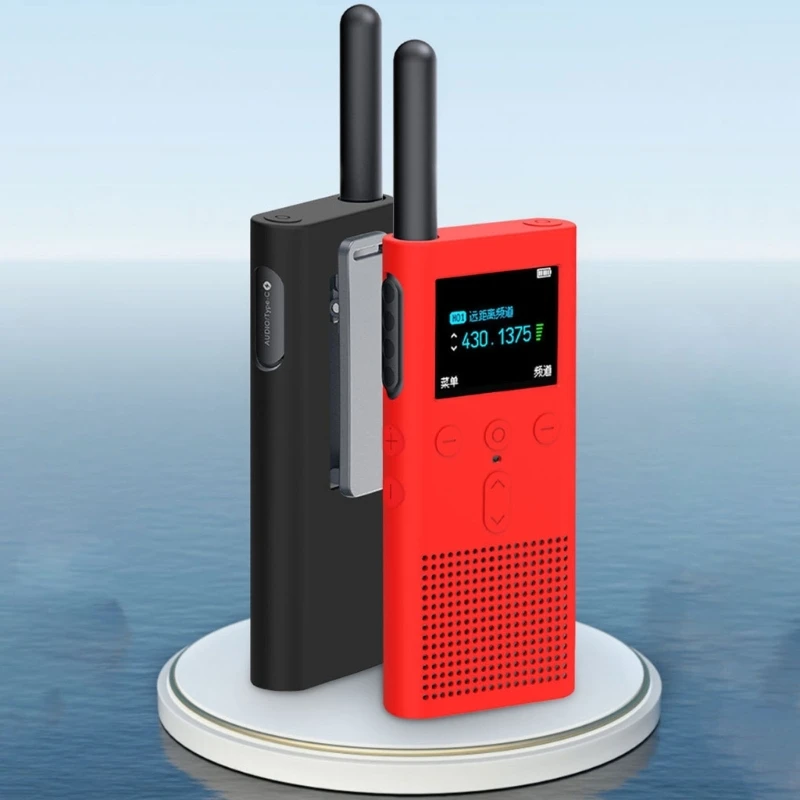 Silicone Cover Case For Xiaomi Walkie-Talkie 2S Two Way Radio Soft Anti-scratch Mobile Radio Skin Wear-resistant Sleeve