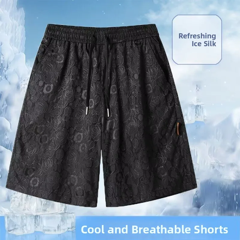 

Ледяной шелк Qui Dry Легкие летние мужские орты Повседневная длина пять четвертей Модные молодежные активные Sle Полиэфирное волокно