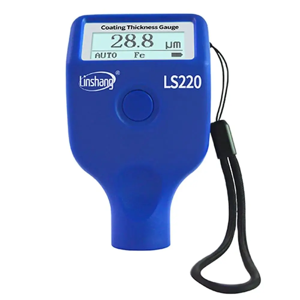 

New LS220 Coating thickness gauge test non-magnetic non-conductive coating with built-in integrated ruby tip probe Fe/NFe