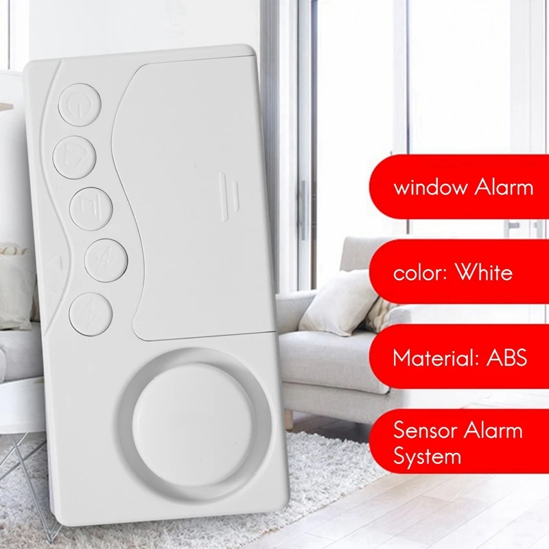 Sensor De Segurança Do Assaltante Porta Home Sem Fio, Sistema De Alarme Magnético, Janela, 2X