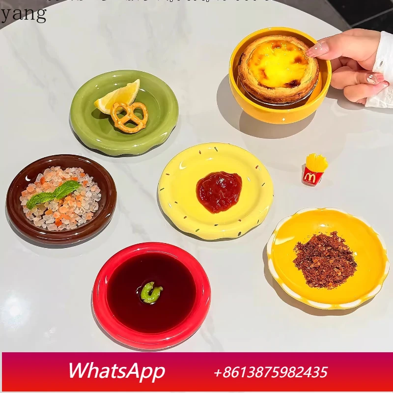 

LMM household creative small plate soy sauce dipping sauce cute small dish