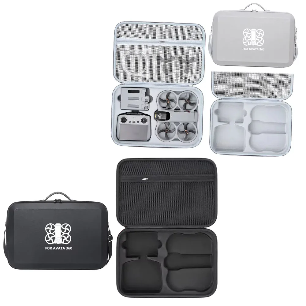 

Вместительная сумка-чехол для DJI Avata 360 из полиуретана с плечевым ремнем, ударопрочная, защита от падений и пыли, черная