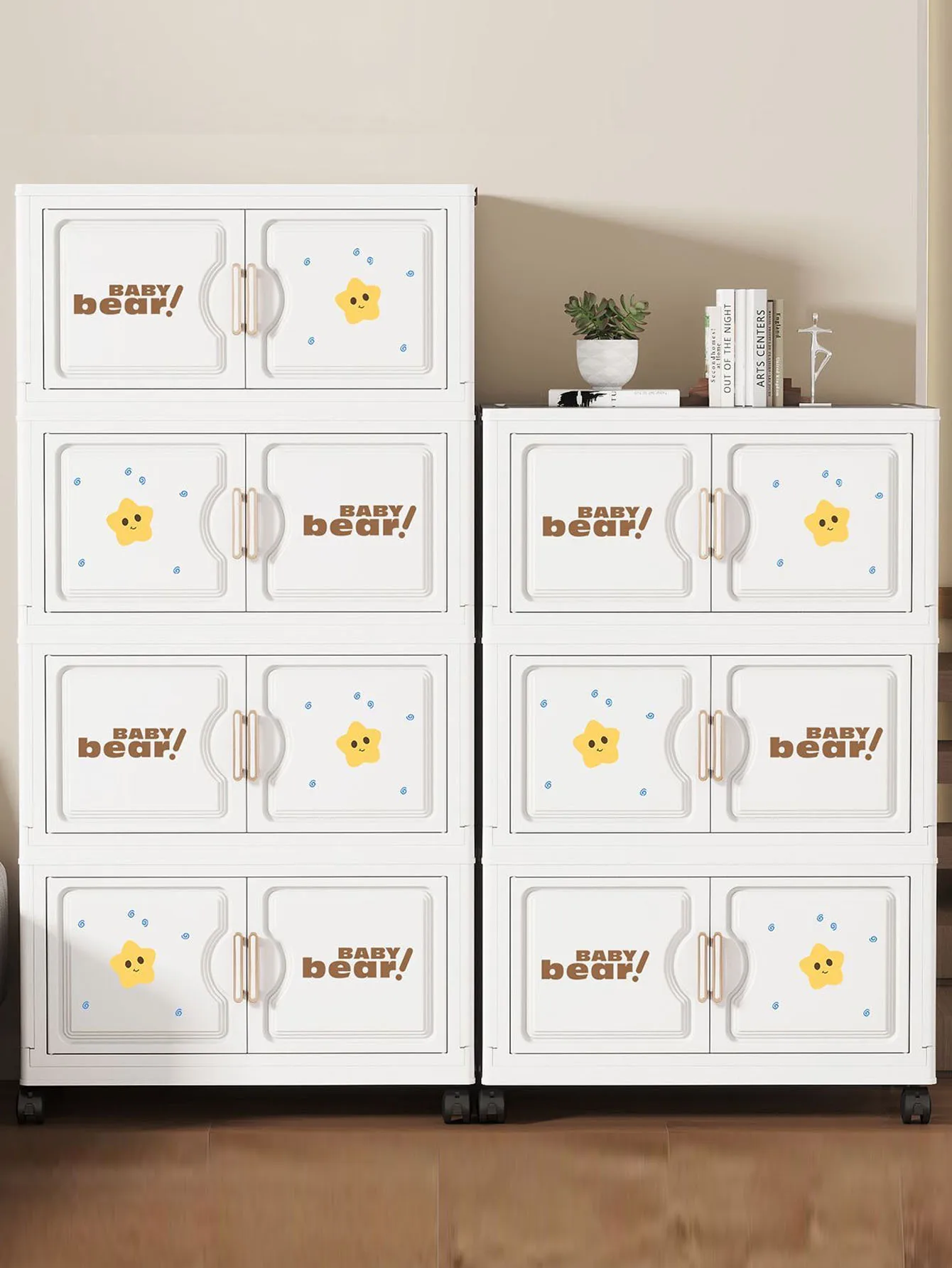 

Детский складной шкаф для хранения, утолщенный органайзер для детской одежды без установки, коробка для игрушек для домашнего использования, простой дизайн