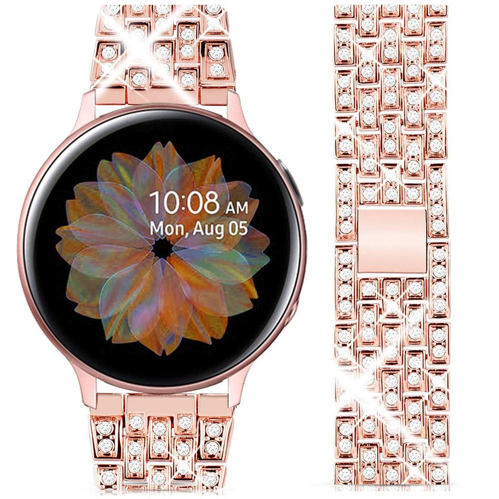 

Ювелирный ремешок, совместимый с Galaxy Watch Active 2, 40 мм, 44 мм, для Samsung Galaxy Watch, 46 мм, 42 мм, ремешок Gear S3 Classic/Frontier