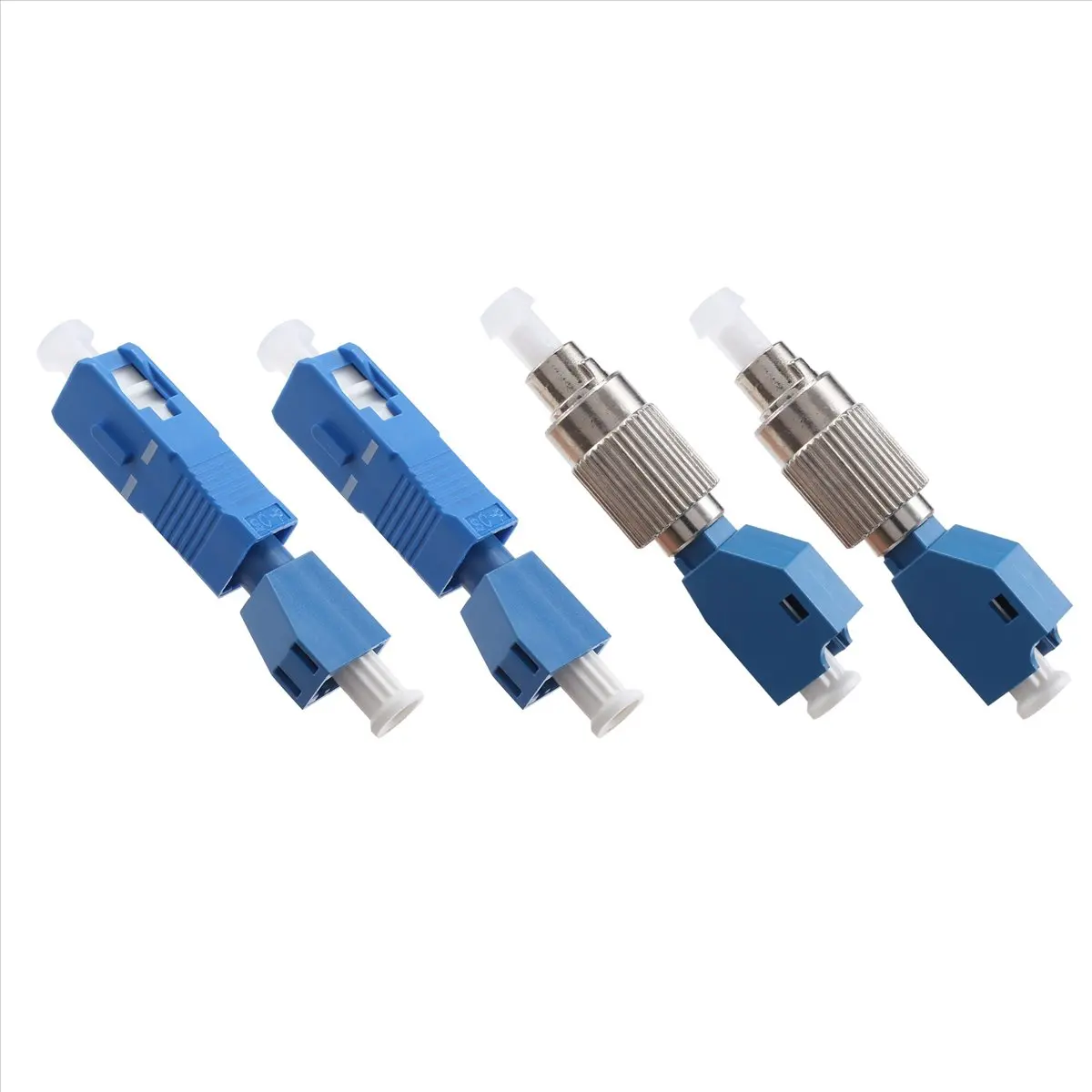 *A23G1205 FC Male To LC Female Hybrid Optical Fiber Convertor Adapter+ LC Female To SC Male Hybrid Flange, Optical Fiber Adapter