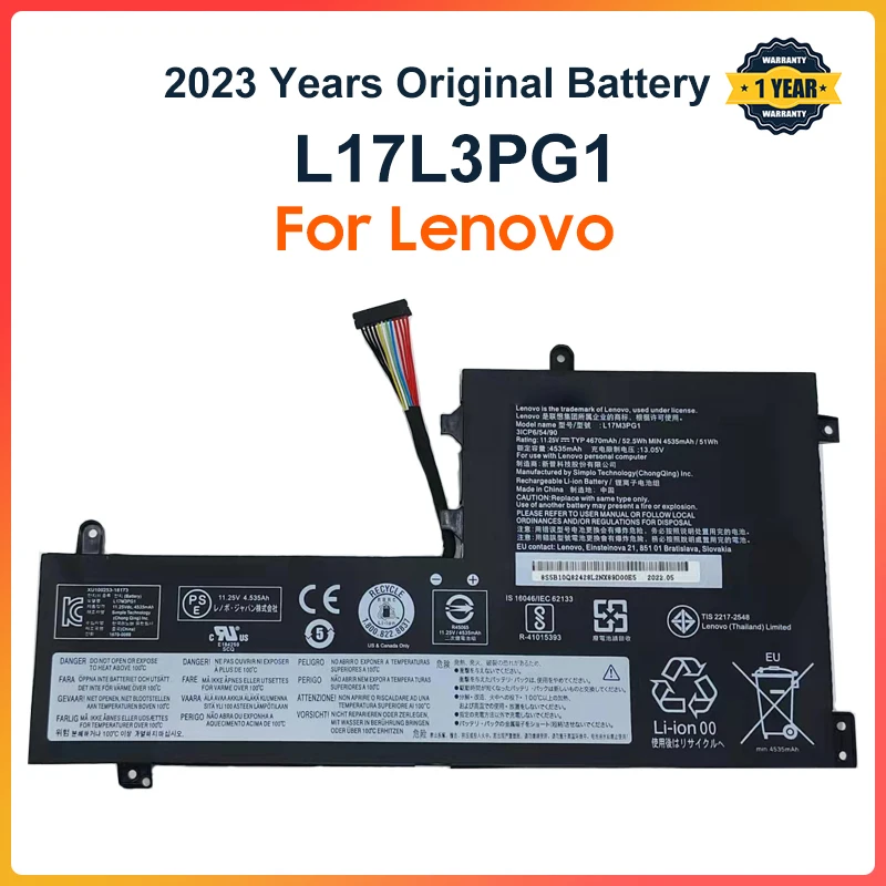 Batería L17L3PG1 para ordenador portátil, para Lenovo Legion Y530, Y530-15ICH, Y7000, Y7000P, L17C3PG1, L17C3PG2, L17M3PG1, L17M3PG3