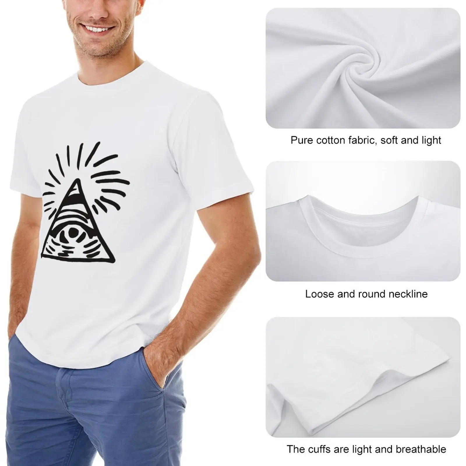 Illuminati Sign - Before the Storm - Life is Strange T-Shirt cute clothes man clothes Short sleeve Men's t shirts