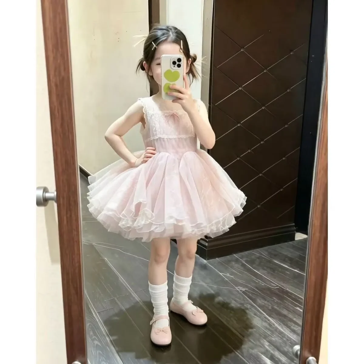 Cute Baby Girls Pink Princess Dress Summer Thin Kids Toddler Sleeveless Sundress Beautiful Party Gown 2 3 5 7 9Y