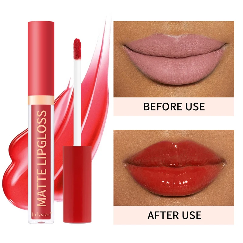 

Water Gloss Lip Glaze Shimmer Mirror Lip Gloss Natural Moisturizing Liquid Lipstick Makeup Waterproof Long Lasting Lip Tint