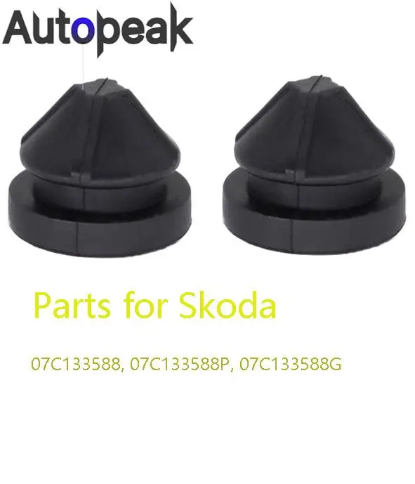 2x For Skoda Scala Kamiq Superb Yeti Fabia rubber Bonnet Hood Air Intake Filter Grommet mount mounting bushing Buffer Cushions