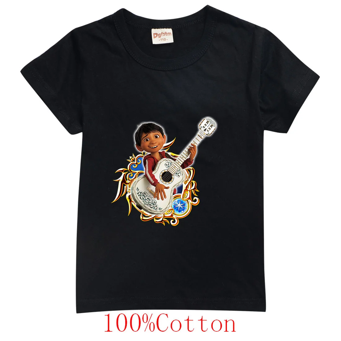 Coco-camisetas de dibujos animados para niños, ropa para niños, Tops casuales para niños, niñas, trajes para adolescentes, camiseta